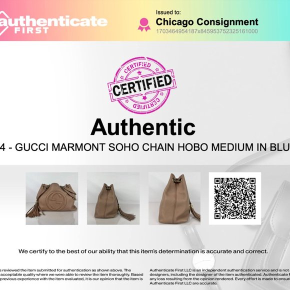 Gucci Marmont Soho Chain Hobo Medium in Blush - Picture 15 of 15